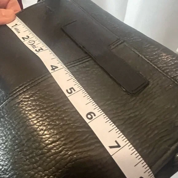 Fossil Bag Black Leather Crossbody Organizer Bag - Picture 9 of 9